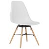 vidaXL Eetkamerstoelen 6 st PP wit