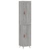 vidaXL Hoge kast 34,5x34x180 cm bewerkt hout grijs sonoma eikenkleurig