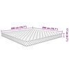 vidaXL Traagschuimmatras 200x200x17 cm Zacht wit