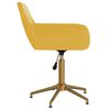 vidaXL Eetkamerstoelen draaibaar 4 st fluweel geel