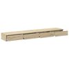 vidaXL Bedlades Sonoma Eiken 200 x 36,5 x 16,5 cm Bewerkt hout