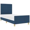 vidaXL Bedframe met hoofdeinde Blauw 80 x 200 cm Stof