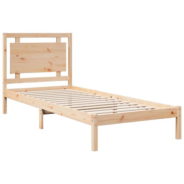 vidaXL Bedframe extra lang zonder matras massief hout 100x210 cm