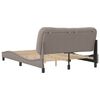 vidaXL Bedframe zonder matras "Hvar" stof taupe 140x190 cm