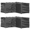vidaXL Tuinmeubelhoezen L-vormig 2 st 16 oogjes 215x215x90 cm