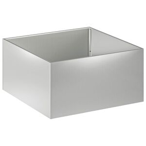 vidaXL Plantenbak zilver 80 x 80 x 40 cm Gegalvaniseerd staal