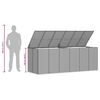 vidaXL Tuinbox 291x100,5x104 cm polyetheen rattan zwart