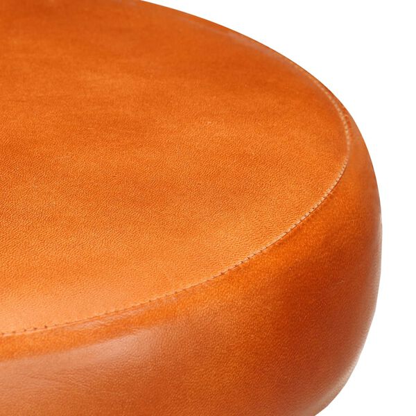 vidaXL Barstoelen 2 st echt leer