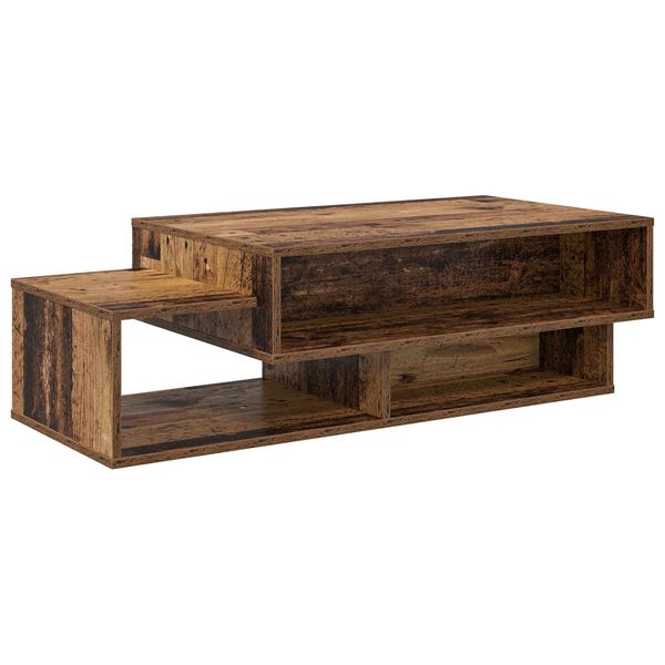 vidaXL Salontafel Oudhout 105 x 50 x 32,5 cm Bewerkt hout