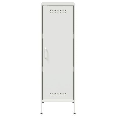 vidaXL Hoge kast 36x39x113 cm staal wit