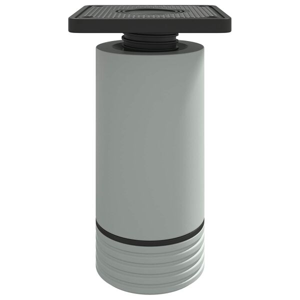 vidaXL Meubelpoten Verstelbaar 2 pcs Wit 64 x 64 x 100 mm PP