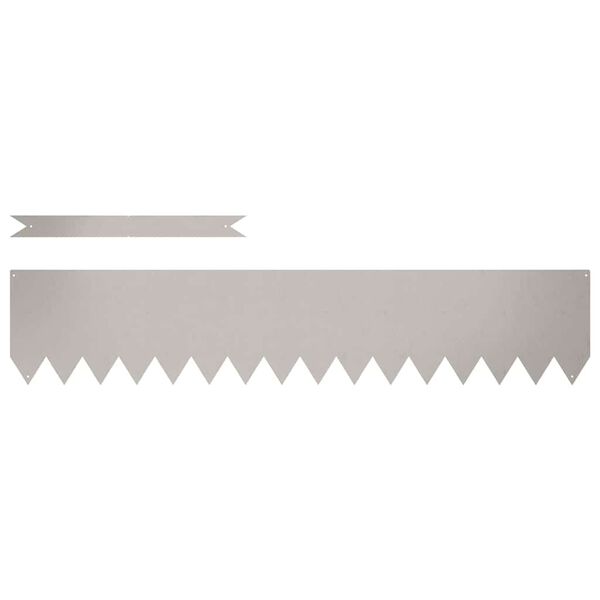 vidaXL Tuinrand 30 pcs Bruin 100 x 0.05 x 20 cm Cortenstaal