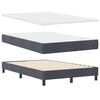 vidaXL Boxspringbed met matras Donkergrijs 120 x 200 cm Fluweel