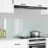 vidaXL Keuken Achterwand 2 pcs Wit 70 x 50 cm gehard glas