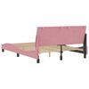 vidaXL Bedframe zonder matras "Hanko" fluweel roze 120x200 cm