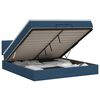 vidaXL Ottoman bed met matras met hoofdeinde Blauw 140 x 190 cm Stof