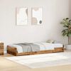 vidaXL Bedframe met hoofdeinde Oud Hout 90 x 200 cm Bewerkt hout