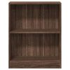 vidaXL Boekenkast 60x24x76 cm bewerkt hout bruin eikenkleur