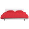 vidaXL 3-delige Winterdekbedset 240x220/60x70 cm stof bordeauxrood
