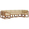 vidaXL Buiten bankenset 7 st Natuurlijk en Beige