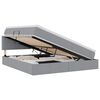 vidaXL Opbergbed met matras Lichtgrijs 180 x 200 cm fluweel