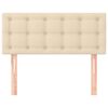 vidaXL Hoofdbord 80x5x78/88 cm stof cr&egrave;mekleurig