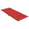 vidaXL Tuinstoelkussens 6 st hoge rug 120x50x3 cm stof rood