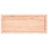 vidaXL Wandschap 100x40x(2-4) cm onbehandeld massief eikenhout