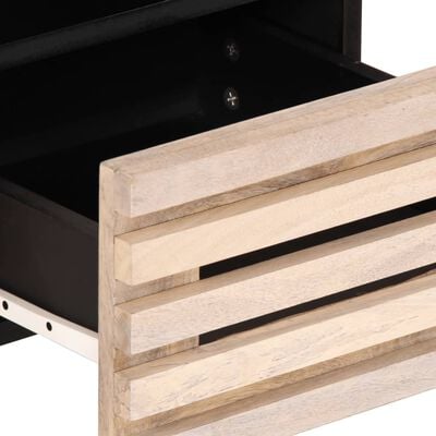 vidaXL Tv-meubel 70x34x46 cm massief mangohout wit