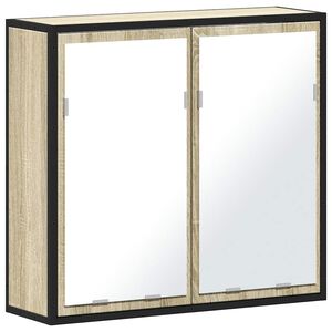 vidaXL Badkamerspiegelkast Sonoma eiken 65x20x60 cm bewerkt hout