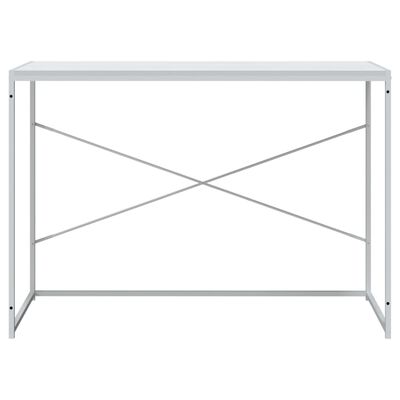 vidaXL Computerbureau 110x60x70 cm bewerkt hout wit