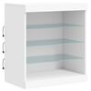 vidaXL Dressoir met LED-verlichting 181,5x37x67 cm wit
