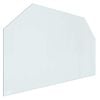 vidaXL Vuurplaats Glazen Plaat Doorzichtig 100 x 60 cm Glas
