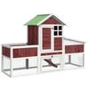 vidaXL Konijnenhok 170x63x113 cm massief grenenhout mokkakleurig