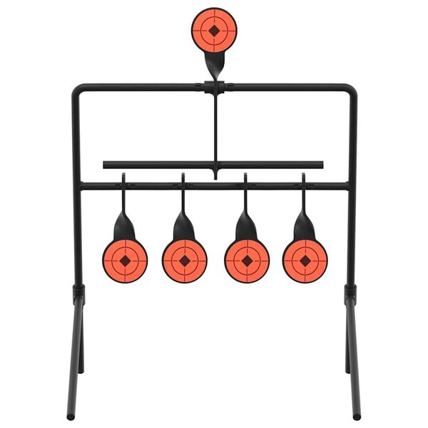 vidaXL Terugstellend Doel Zwart 40 x 34 x 53 cm Staal
