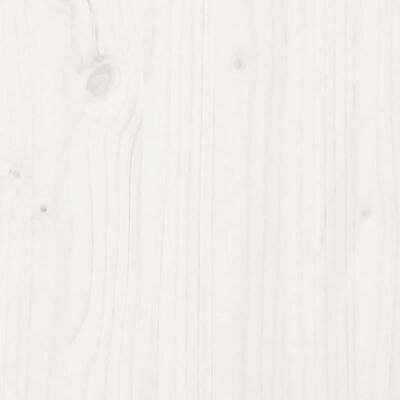 vidaXL Oppottafel met schappen 108x45x86,5 cm massief grenenhout wit