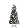 vidaXL Kunstkerstboom Groen 55 x 55 x 120 cm PVC en Plastic en Staal
