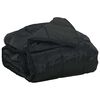 vidaXL Zomer Dekbed Zwart 220 x 260 cm Satijn en Microfiber