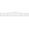 vidaXL Schanskorven 15 st gewelfd 400x50x40/60 cm gegalvaniseerd ijzer