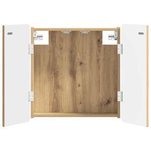 vidaXL Dartbord Kabinet ZWOLLE Artisanaal eiken 52,5 x 10,5 x 57,5 cm