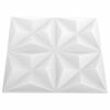 vidaXL 24 st Wandpanelen 3D origami 6 m² 50x50 cm wit