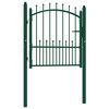 vidaXL Hekpoort EMMEN met stalen pinnen 104x97 cm groen