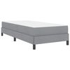 vidaXL Boxspringbed met matras Lichtgrijs 90 x 190 cm Stof