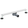 vidaXL 360&deg; Doucheafvoer Met Slank Model zilver 60 cm