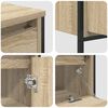 vidaXL Badkamermeubelset met lade 3 pcs Sonoma Eiken Bewerkt hout