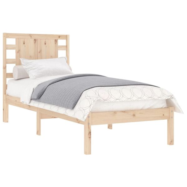 vidaXL Bedframe massief hout 75x190 cm