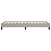vidaXL Bedframe zonder matras 90x200 cm stof lichtgrijs