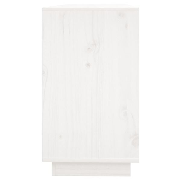 vidaXL Dressoir 111x34x60 cm massief grenenhout wit
