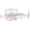 vidaXL Bedframe zonder matras massief grenenhout wasbruin 140x200 cm