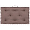 vidaXL Palletvloerkussens 7 st katoen taupe